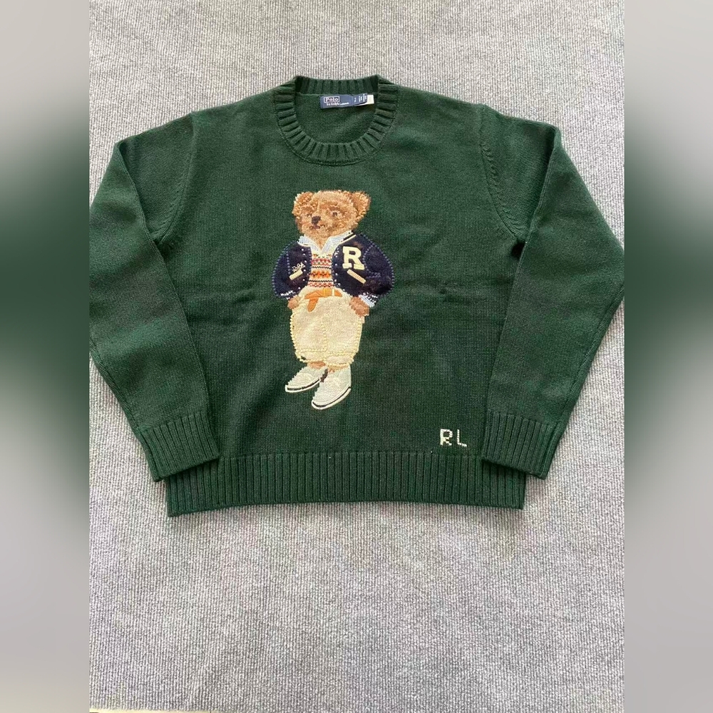 Polo Ralph Lauren Green Bear Sweater